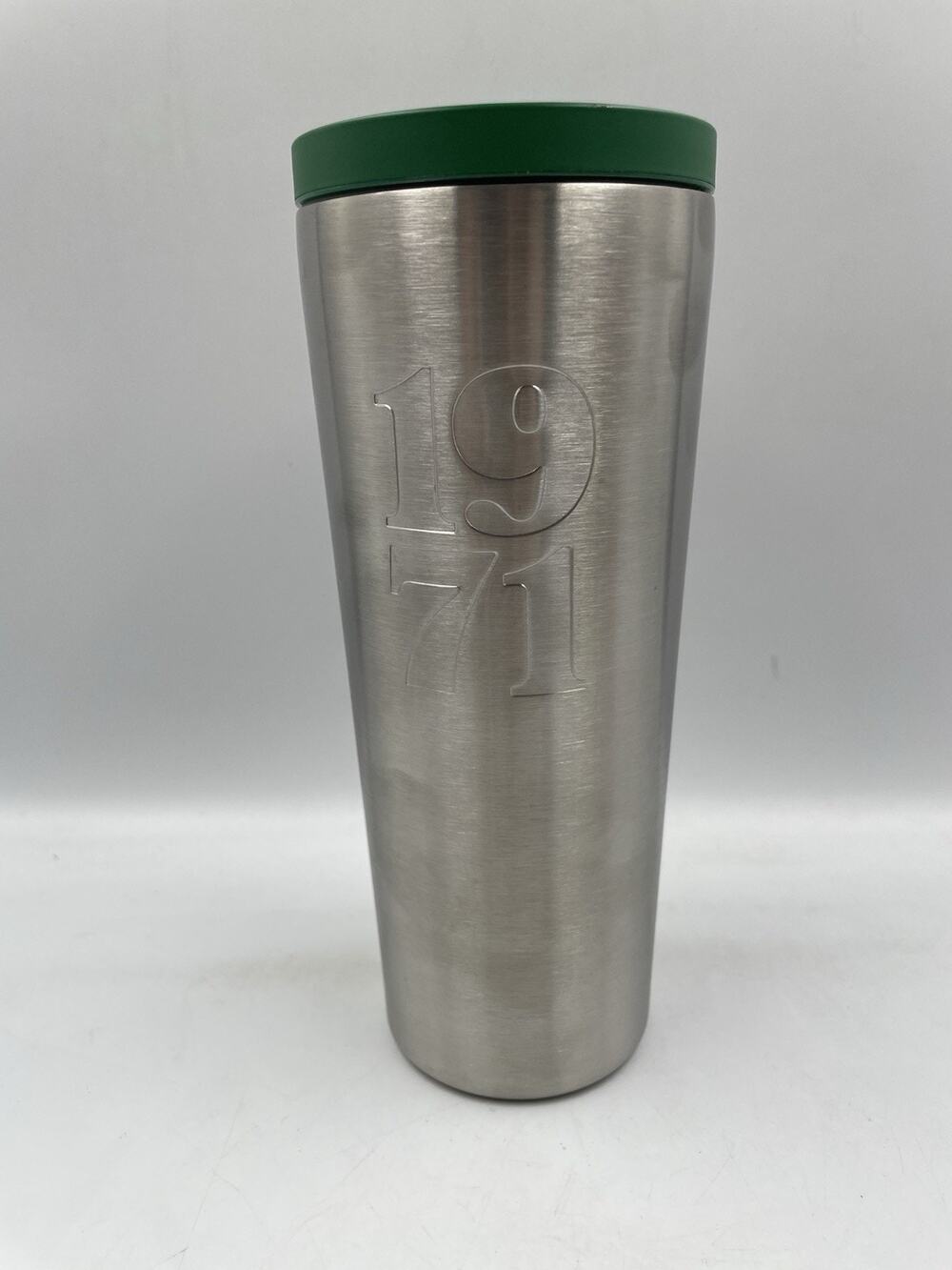 NWT Starbucks 1971 Heritage Stainless Steel Green And Silver Tumbler